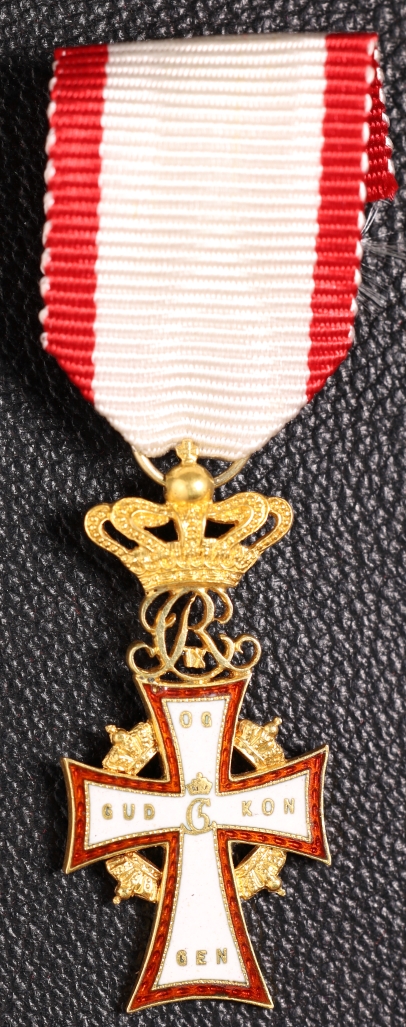 Order of Dannebrog (Miniature), Knight,Christian IX克里斯蒂安九世時期騎士級丹麥國旗勳章(迷你版)