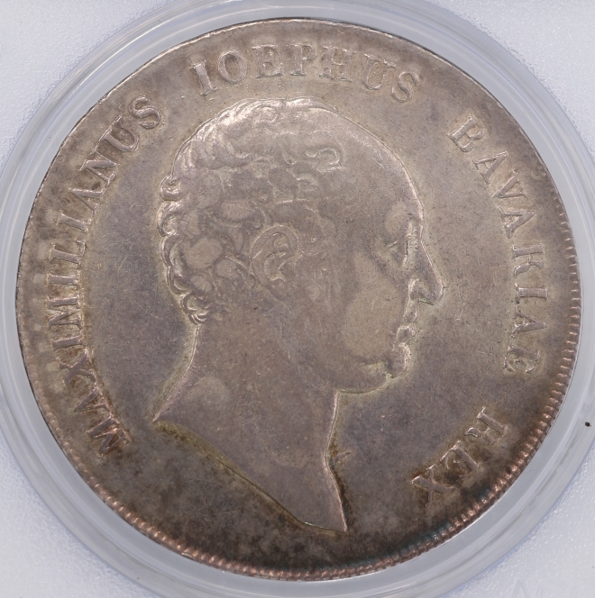 Kingdom Of Bavaria King Maximilian I Joseph Silver Coin 1 Thaler <br>巴伐利亞王國 馬克西米利安一世約瑟夫 1塔勒銀幣