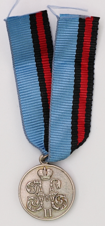 Eight-Nation Alliance Silver Medal for The China Campaign 1900-1901 (Miniature) 八國聯軍 銀質1900-1901中國行動獎章 (迷你版)