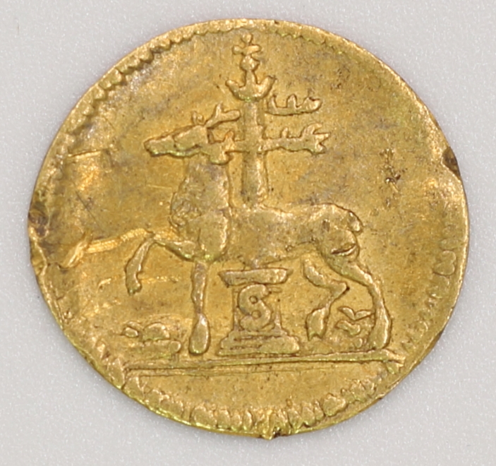 Holy Roman Empire County of Stolberg Christoph Friedrich and Jost Christian 1/4 Ducat Gold Coin 神聖羅馬帝國 施托爾貝格伯國 克里斯多福．腓特烈&約斯特．克里斯蒂安 1/4達克特金幣