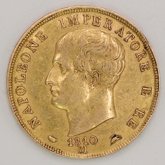 Napoleonic Kingdom of Italy Napoleon 40 Lire 拿破崙義大利王國 拿破崙 40里拉