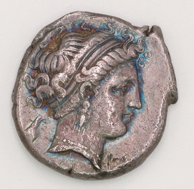 Ancient Greek, Neapolis Silver Coin, 2 Didrachm古希臘 那不勒斯銀幣 2德拉馬克