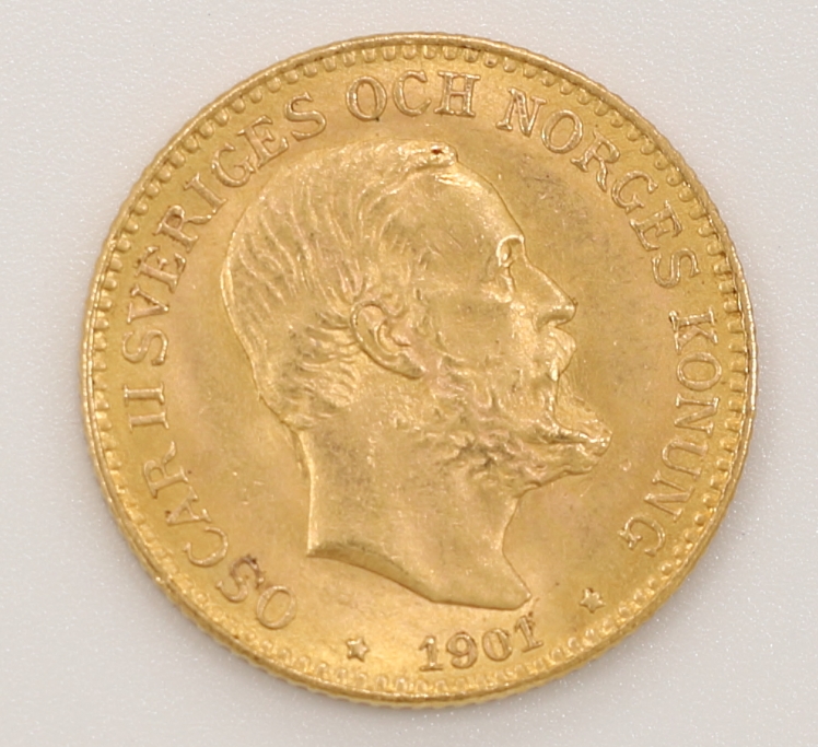 United Kingdoms of Sweden and Norway Oscar II 10 Kronor 瑞典-挪威聯盟 奧斯卡二世 10克朗